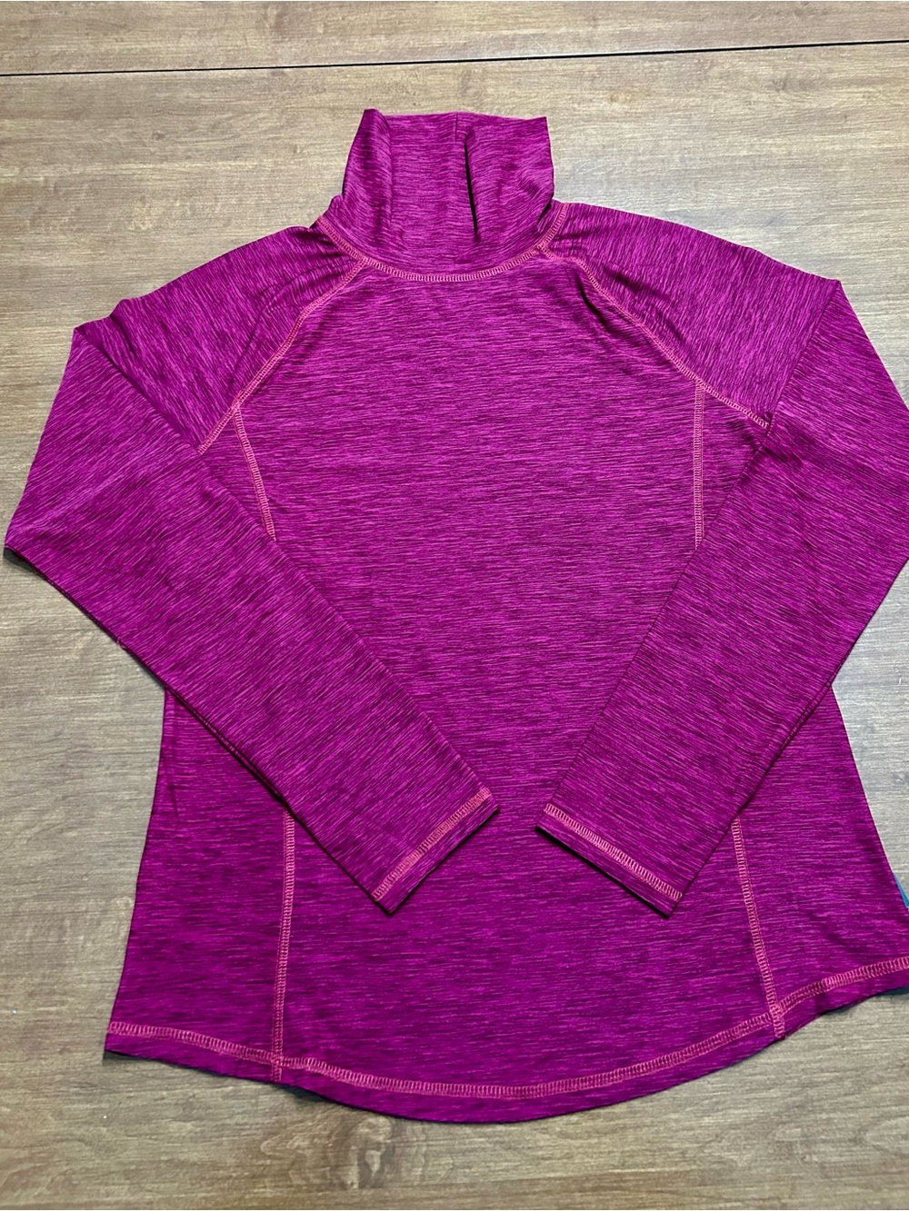 Eddie Bauer Women's Magenta Space-Dye Long Sleeve Pullover